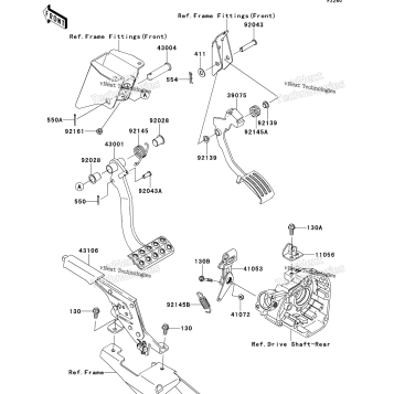 BRAKE PEDAL/THROTTLE LEVER