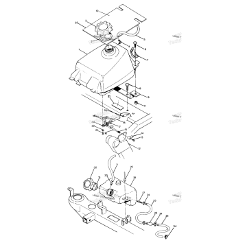 FUEL TANK ASSEMBLY 350 2X4