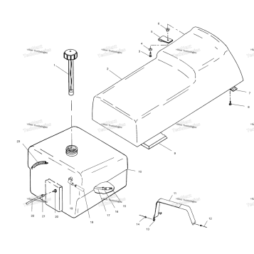 SEAT & GAS TANK S01SU4BS