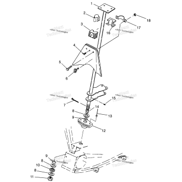 STEERING POST XPRESS 300 & XPRESS 400 W969540