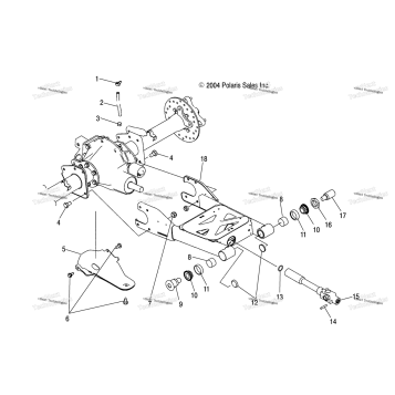 SWING ARM/REAR AXLE MOUNTING