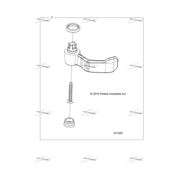 CONTROLS, THROTTLE ASSEMBLY, THROTTLE LEVER KIT A19SDE57F1/SDA57F1