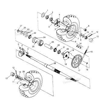 REAR WHEEL DRIVE ASSEMBLY 2X4 300