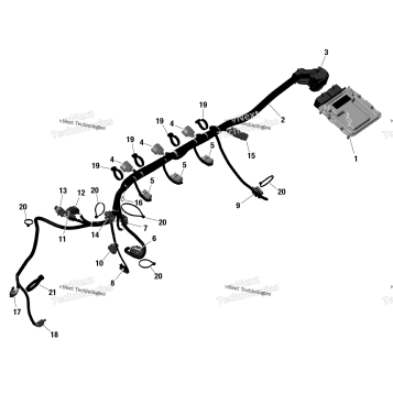ROTAX - ENGINE HARNESS AND ELECTRONIC MODULE
