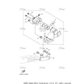 REAR BRAKE CALIPER
