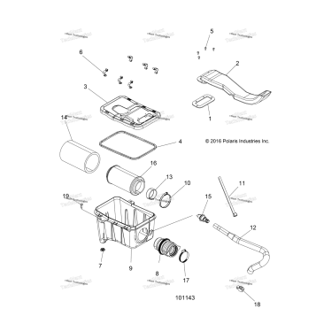 ENGINE, AIR INTAKE SYSTEM A19SDA57R1/SDE57R1