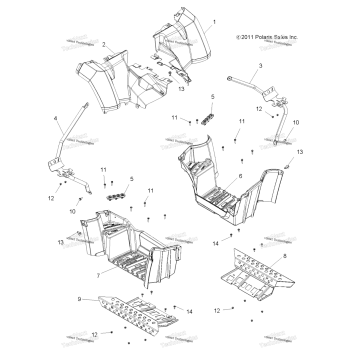 BODY, REAR CAB, FOOTWELLS & SUPPORTS