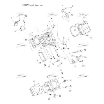 ENGINE, CYLINDER & HEAD