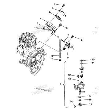 OIL PUMP 4X4 350L