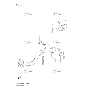 BRAKE PEDAL (MODEL K6/K7/K8)