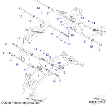 SUSPENSION, REAR CONTROL ARM MOUNTING