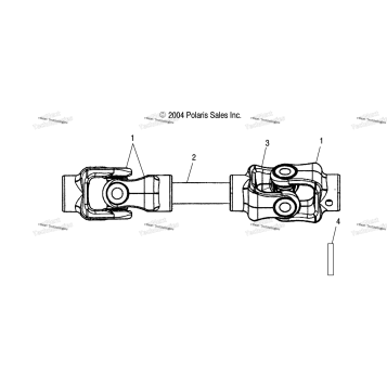 PROP SHAFT, REAR