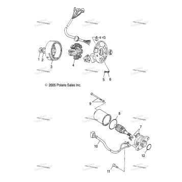 GENERATOR/STARTING MOTOR