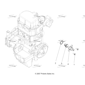 ENGINE, COOLING SYSTEM THERMOSTAT