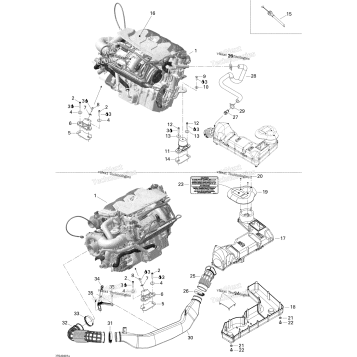 ENGINE SUPPORT AND AIR INTAKE