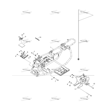 CHASSIS, FRAME & SWING ARM