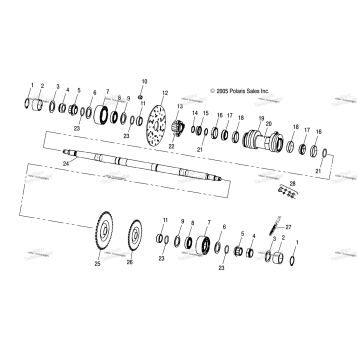 DRIVE TRAIN, MIDDLE DRIVE