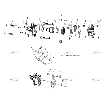CALIPER MOUNTING, REAR /AB