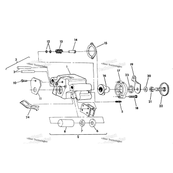 REAR BRAKE ASSEMBLY 350 4X4 UPDATE