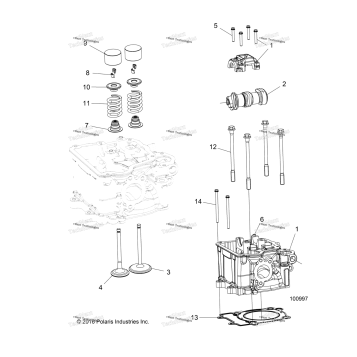 ENGINE, CYLINDER HEAD, CAM & VALVES