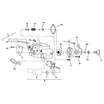 REAR BRAKE ASSEMBLY 350 2X4