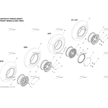 WHEELS AND TIRES FRONT