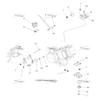 ENGINE, MOUNTING