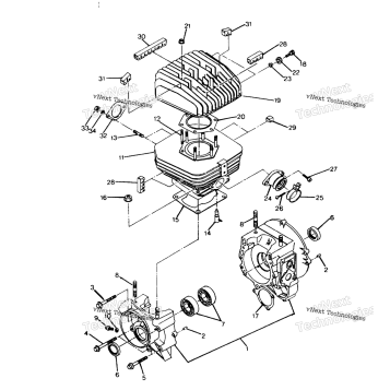 CRANKCASE & CYLINDER 250 4X4 UPDATE