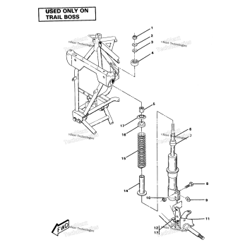 STRUT ASSEMBLYTRAIL BOSS