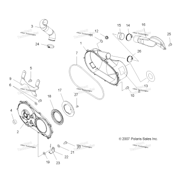 BODY, CLUTCH COVER