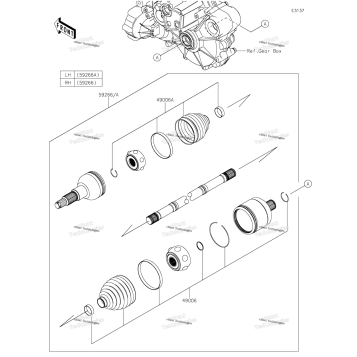 DRIVE SHAFT-REAR