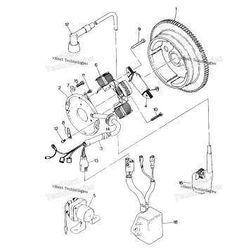 MAGNETO ASSEMBLY 250 6X6