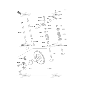 VALVE(S)/CAMSHAFT(S)(KAF300-B1)