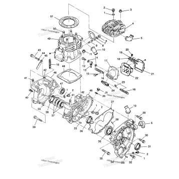 CRANKCASE & CYLINDER SPORTSMAN 4X4