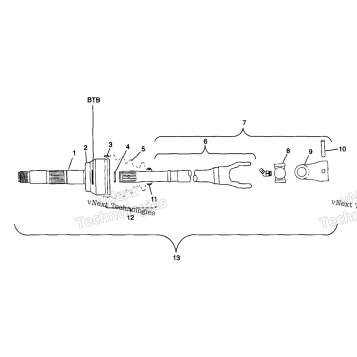 V JOINT BTB W98H50A(D)(E)(F) (4950135013B004)