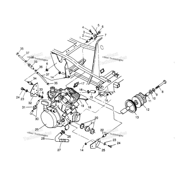 ENGINE MOUNTING SPORTSMAN 4X4