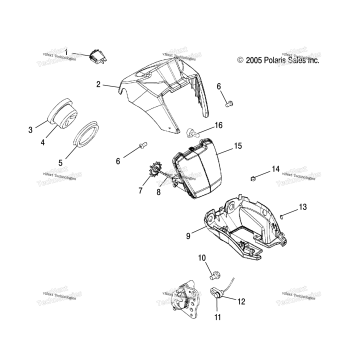 HEADLIGHT POD & SPEEDOMETER /AD/AF