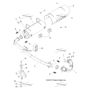 ENGINE, EXHAUST SYSTEM
