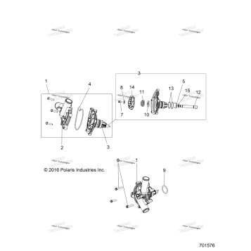 ENGINE, COOLING, WATERPUMP