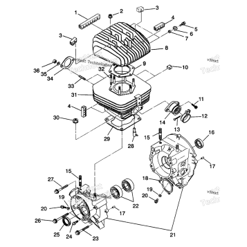 CRANKCASE & CYLINDER TRAIL BOSS