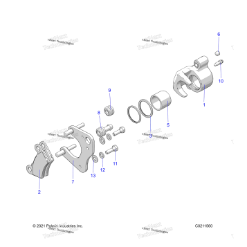 BRAKES, BRAKE CALIPER, FRONT
