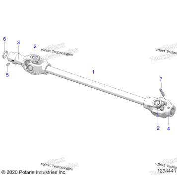 DRIVE TRAIN, FRONT PROP SHAFT