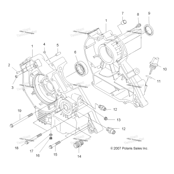 ENGINE, CRANKCASE