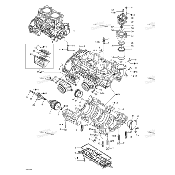 CRANKCASE, REED VALVE