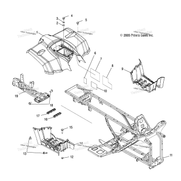 CAB, REAR, FRAME, & FOOTWELLS /LD27FB