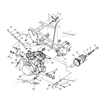 ENGINE MOUNTING SPORT 400L