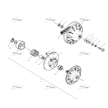 DRIVEN CLUTCH A99CH45IA