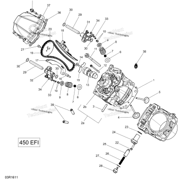 CYLINDER HEAD - 450 EFI