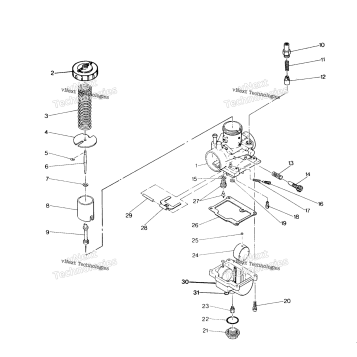 CARBURETOR ASSEMBLY 250 6X6