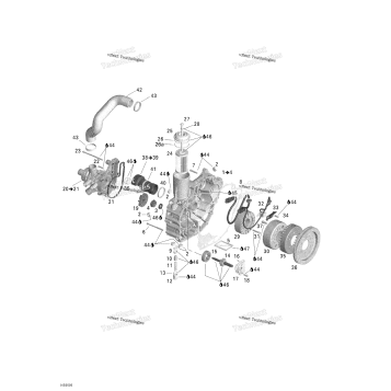 PTO COVER AND MAGNETO